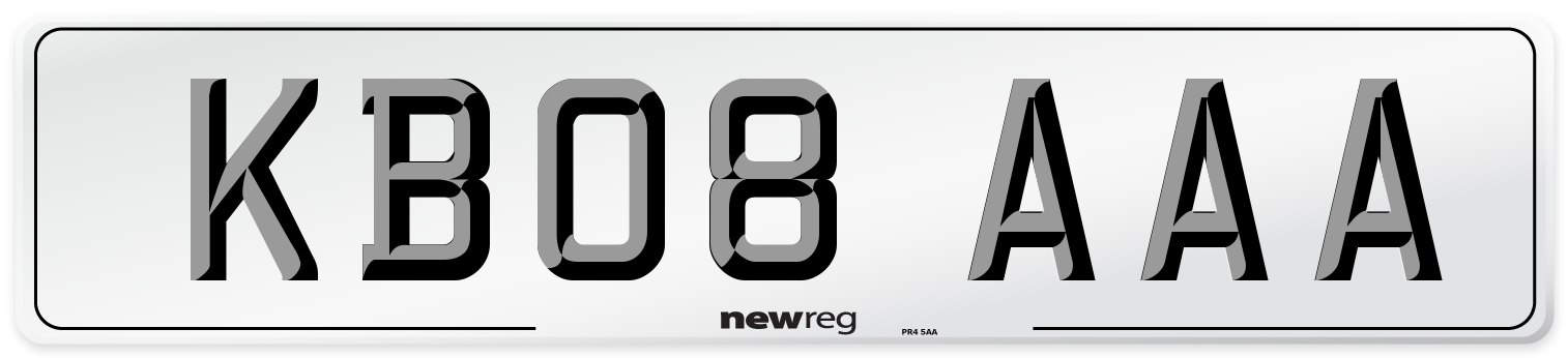 KB08 AAA Number Plate from New Reg